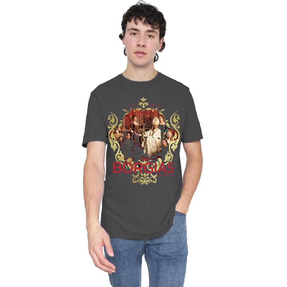 Borgias Family Portrait T-Shirt S-2XL Charcoal