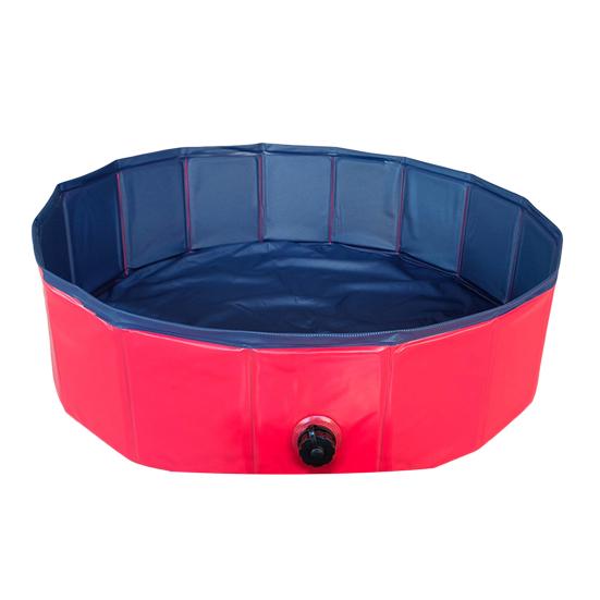 Складной бассейн для домашних животных, большая ванна для собак из ПВХ со сливным клапаном, нескользящее основание, детский бассейн-песочница для использования на открытом воздухе на пляже