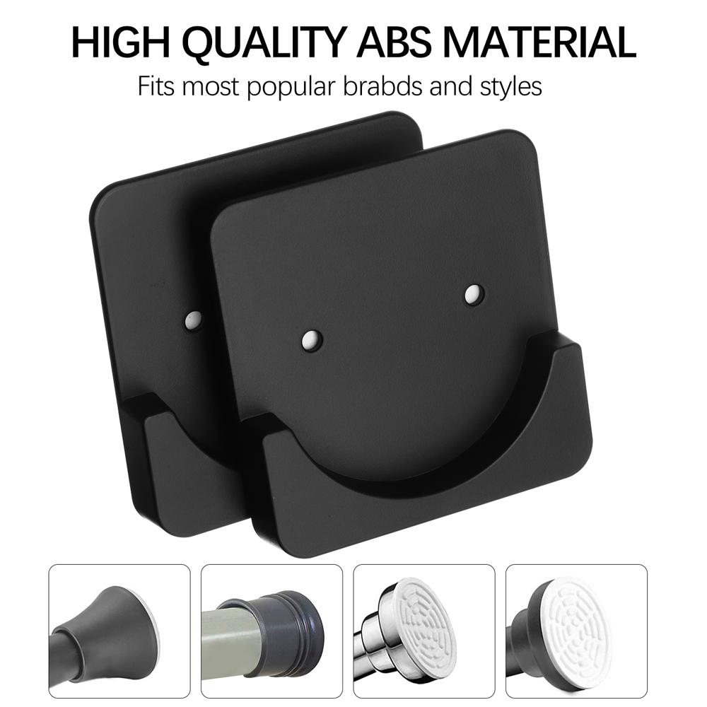 2 шт. Регулируемый Легко снимаемый Изогнутый Держатель для штор без сверления Натяжной Держатель Наклейка на стену