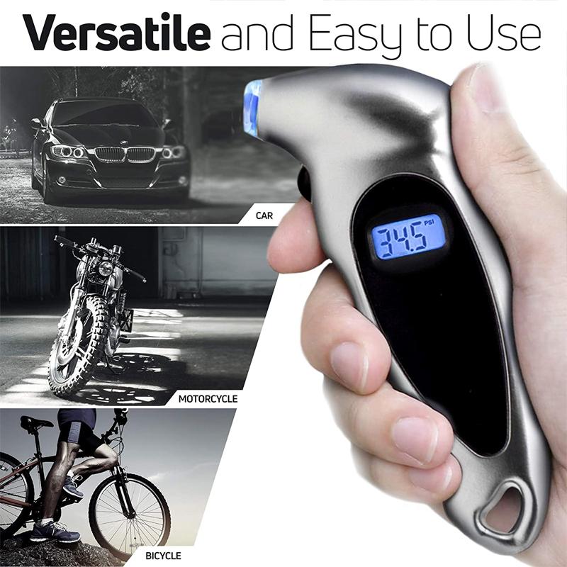 Digital Car Tire Pressure Gauge Monitor Backlight High-precision Tire Pressure Monitor Tyre Air Pressure Gauge Meter LCD Display