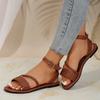 Модные женские пляжные плетеные сандалии с полым верхом, женские балетки, повседневные сандалии с перемычкой для пальца, лето 2025, новая модная повседневная обувь для ходьбы для женщин