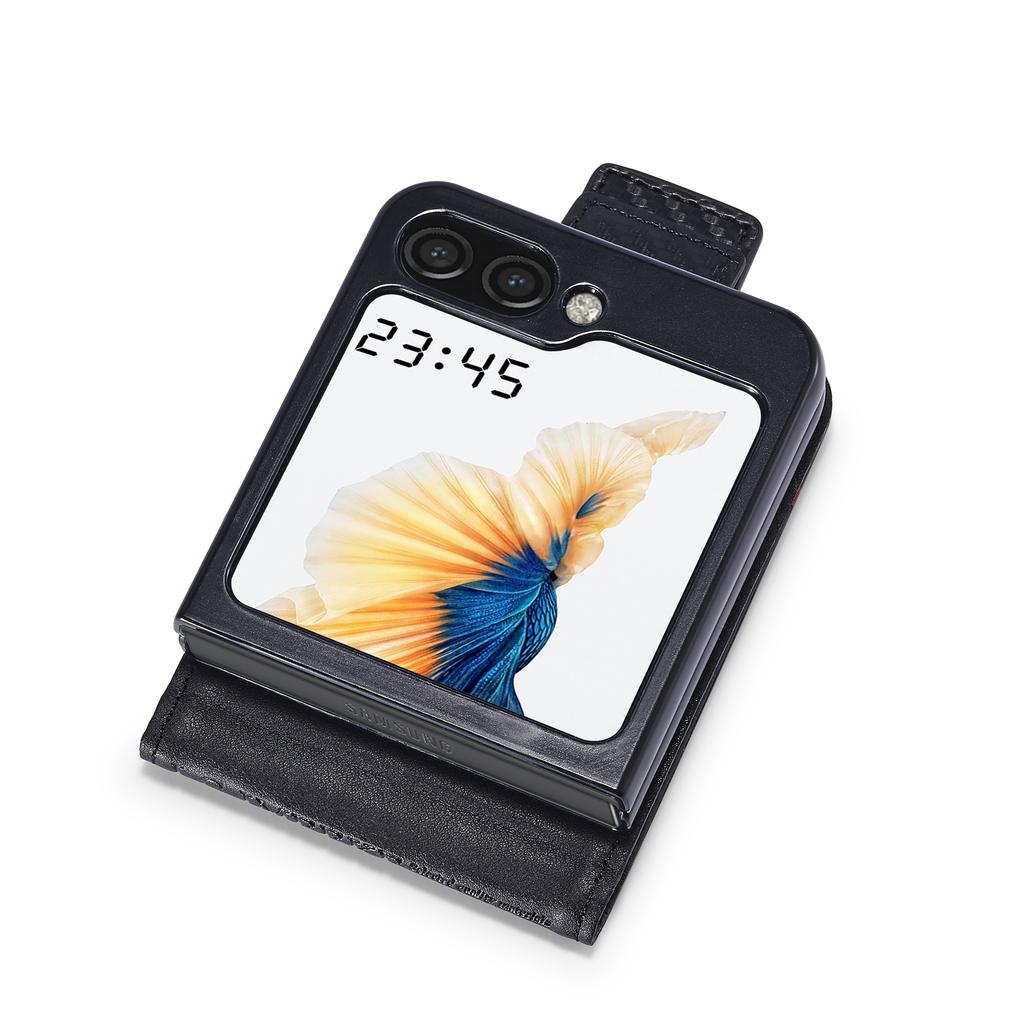 Кожаный чехол из углеродного волокна для Samsung Galaxy Z Flip 5 4 3 5G Flip5 Flip4 Flip3 Z Fold 3 4 5, магнитный флип-кошелек, держатель для карт, сумка для телефона Etui