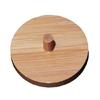 Qtip Holder Dispenser with Bamboo Lid Cotton Ball Pads Swabs Holder Jar Bathroom