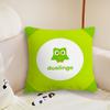 Cute Cartoon DDuolingo cushion cover Pillow Case Plush Fabric Soft Double Sided Print Sofa Cushion Cover Throw Pillow Covers