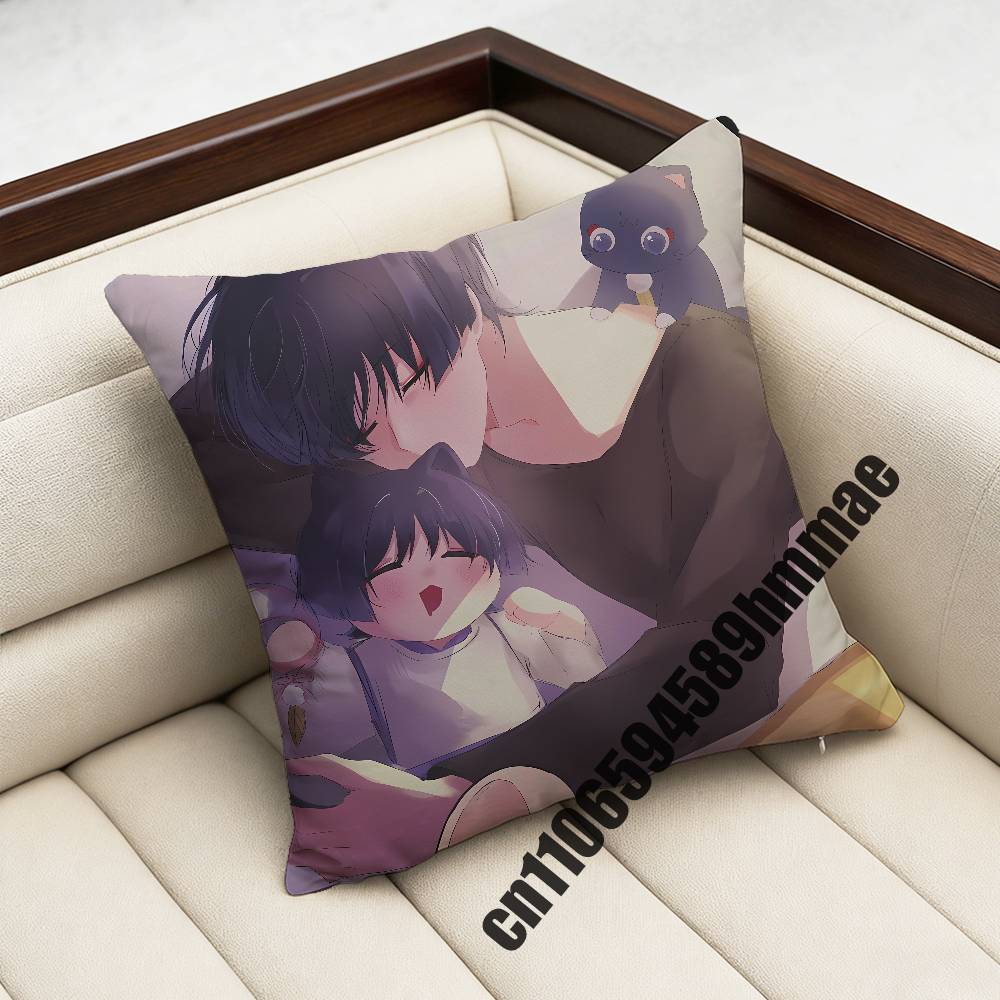 For Scaramouche Wanderer Genshin Impact Throw Pillow Case Sham 45X45Cm 35X35Cm Square Home Pillowcase Cushion Cover