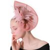 Europe And The United States New Feather Hairpin Bridal Hair Accessories Banquet Party Performance Hemp Hat Ball Headdress