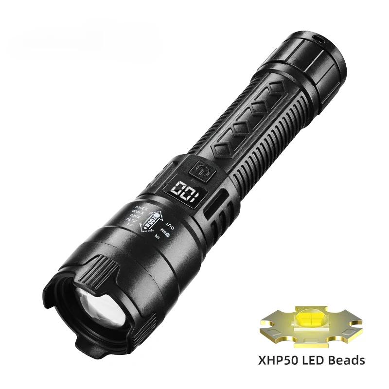 2000LM P50 Flashlight Super Bright USB Rechargeable Tactical Zoom Waterproof LED Torch Lamp Outdoor Camping Fishing Lantern