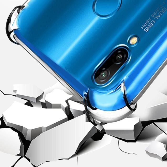 Coque Huawei P20 - Phonillico® - Silicone Souple Transparent - Protection Maximum - Anti Choc