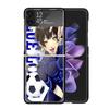 Прозрачный чехол для телефона с принтом Blue Lock Anime для Samsung Z Flip 7 6 5 4 3 Galaxy ZFlip7 ZFlip6 ZFlip5 ZFlip4 ZFlip3 5G Чехол Z Flip 5