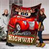 U.S. Route 66(0) printed throw blanket—lightweight,soft,warm;versatile blanket for all seasons—perfect as &air-conditioning throw,nap blanket