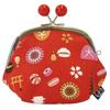 Maeda Senko Goshiki Киото Лимитированная серия Кошелек с застежкой с ластовицей и красный H12 x Ш12 x Г6см Ханпу-до [КИОТО ЯПОНИЯ] 3,5 дюйма (с бисером) Размер прибл.