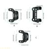 A1A2 Bicycle Pump Holder Pump Mount Double Mouth Air Cylinder Clamps Bicycle Pump Holder Bracket for 2.4-2.6cm Diameter Pumps