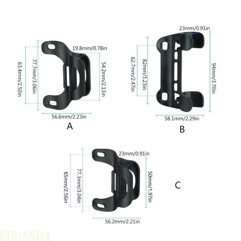A1A2 Bicycle Pump Holder Pump Mount Double Mouth Air Cylinder Clamps Bicycle Pump Holder Bracket for 2.4-2.6cm Diameter Pumps