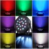 18 светодиодных RGB сценических светильников DMX512 со звуковым управлением и стробоскопической лампой для дискотек с вилкой ЕС/США для диджеев, свадеб, баров, клубов, рождественских вечеринок, освещения, декора