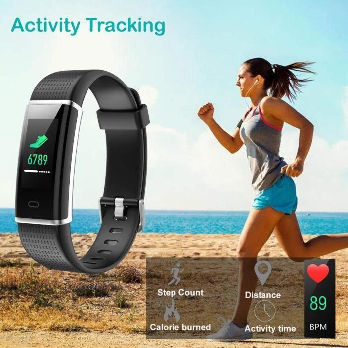 Fitness Tracker - Moniteur de fréquence cardiaque - Rechargeable USB - Mixte - Fitness