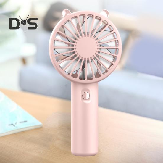 Портативный небольшой вентилятор с 3 настройками скорости Мощный воздушный поток Низкий уровень шума Карманный вентилятор с перезаряжаемой батареей USB