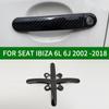 ДЛЯ SEAT IBIZA 6L 6J5 2002-2018 Аксессуар из глянцевого углеродного волокна, накладки на дверные ручки, накладка TDI FSI TFSI GPL LPG