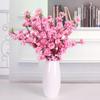 Simulation Artificial  Peach Blossoms Tree Branches Living Room Indoor Decoration Landscape Ornaments Wedding Flower Arrangement