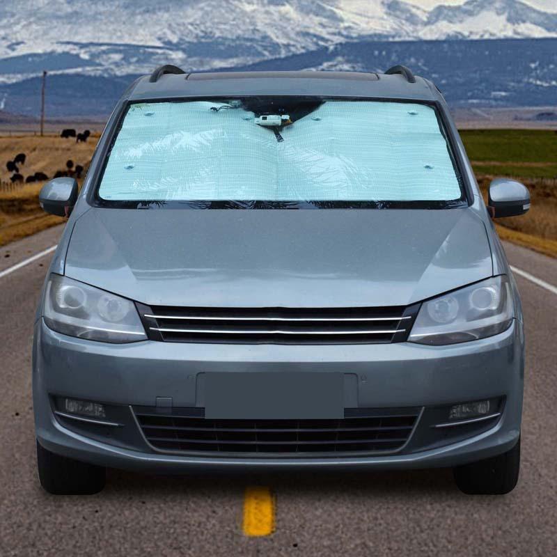 Front Windshield Sunshade Car UV Shade Sun Protector Sun Visors Car Interior Accessories For Volkswagen Sharan 7N 2012-