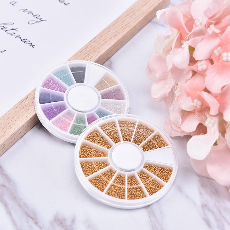 3D Микробисер Нейл-арт Икра Кончики Украшение Маникюр Сделай сам Колесо