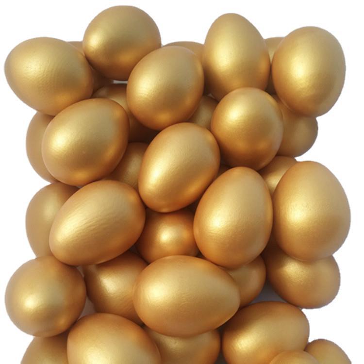 Easter Golden Egg Wooden Toy for Children's Playhouse & Painting