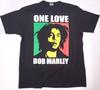 Футболка БОБ МАРЛИ ONE LOVE Раста Регги Легенда Хлопок 100% Мужская Черная Новая