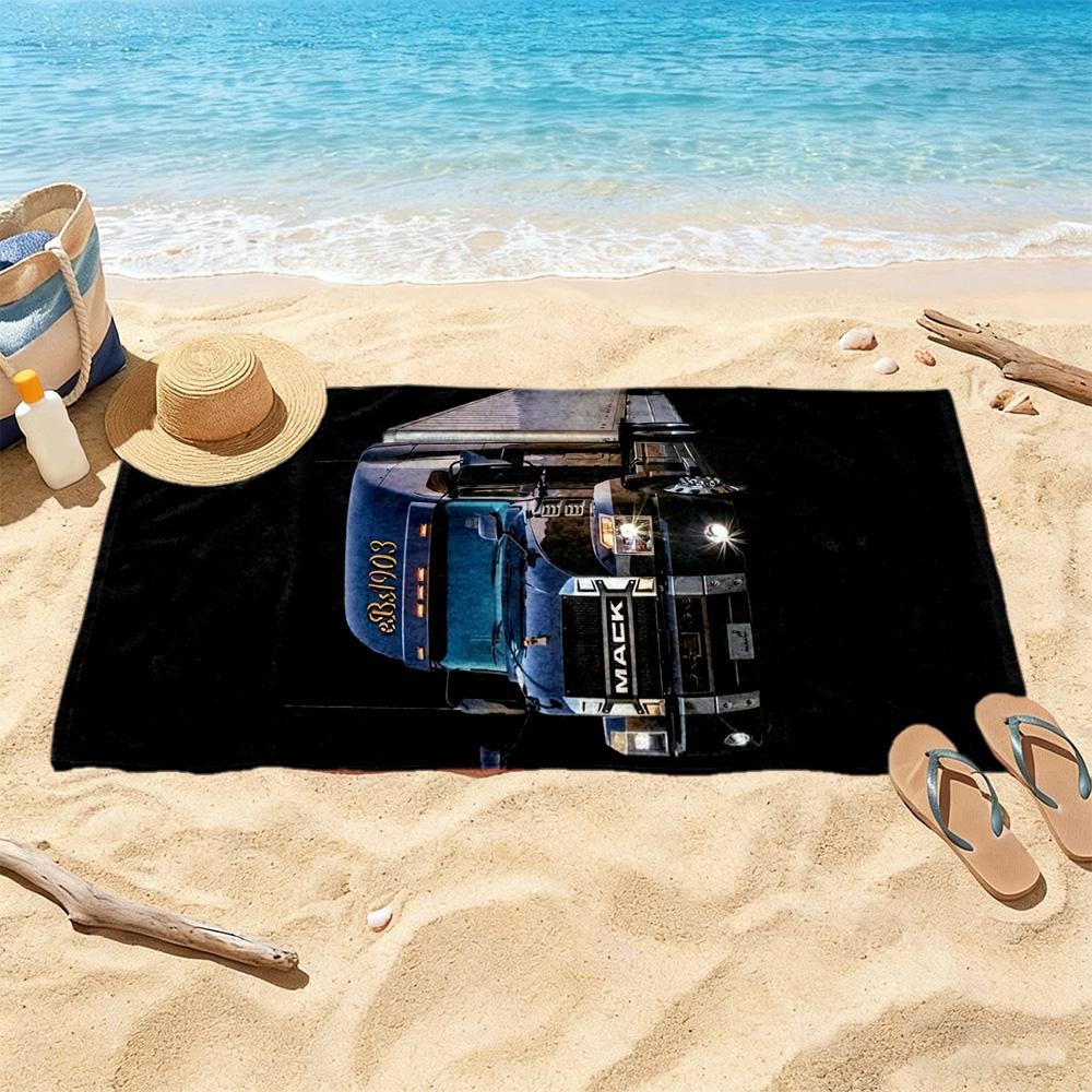 Kw Heavy Trucks Beach Towel Soft Durable Quickdry Comfortable Lightweight Suitable For Sports Travel Swimming Yoga Bathroom Beach And Pool