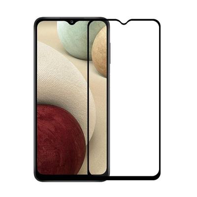 Samsung Galaxy A12 Защитное стекло HD с черной рамкой во весь экран, защита от падений