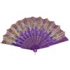Bronzing Butterflies Folding Fan with Elegant Tassel Hollow Ribs Catwalks Dance Performance Photo Props Portable Summer Hand Held Fan