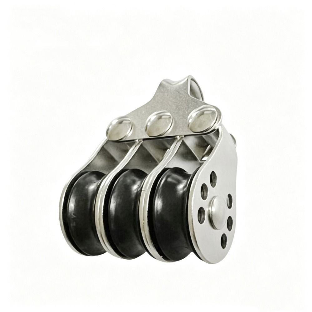 Locking Mechanism Locking Pulley Stainless Steel Cable Pulley Boat Pulley  Sailing Anchoring