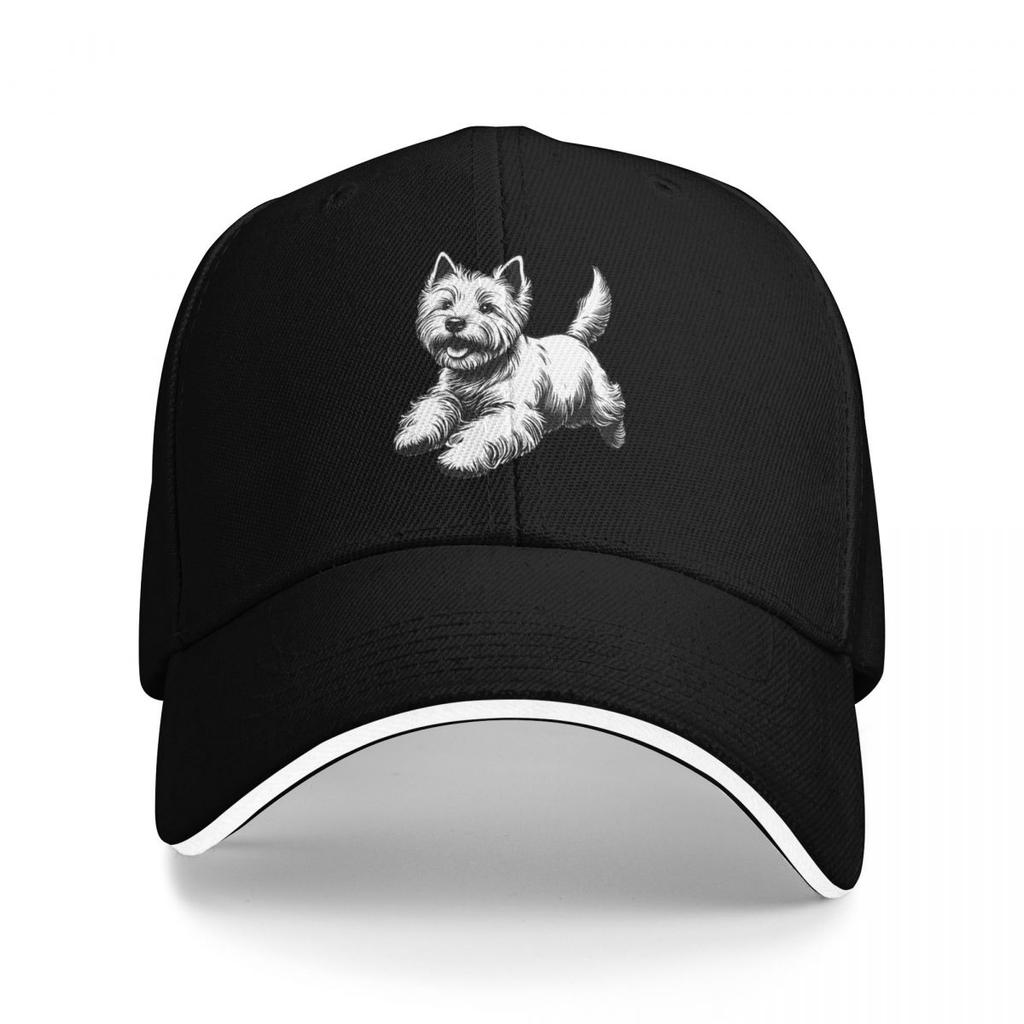 Заглядывающая Собака Вест-Хайленд Уайт Терьер Бейсболки Snapback Бейсбольные Кепки Дышащие Повседневные Кепки Для Улицы Унисекс