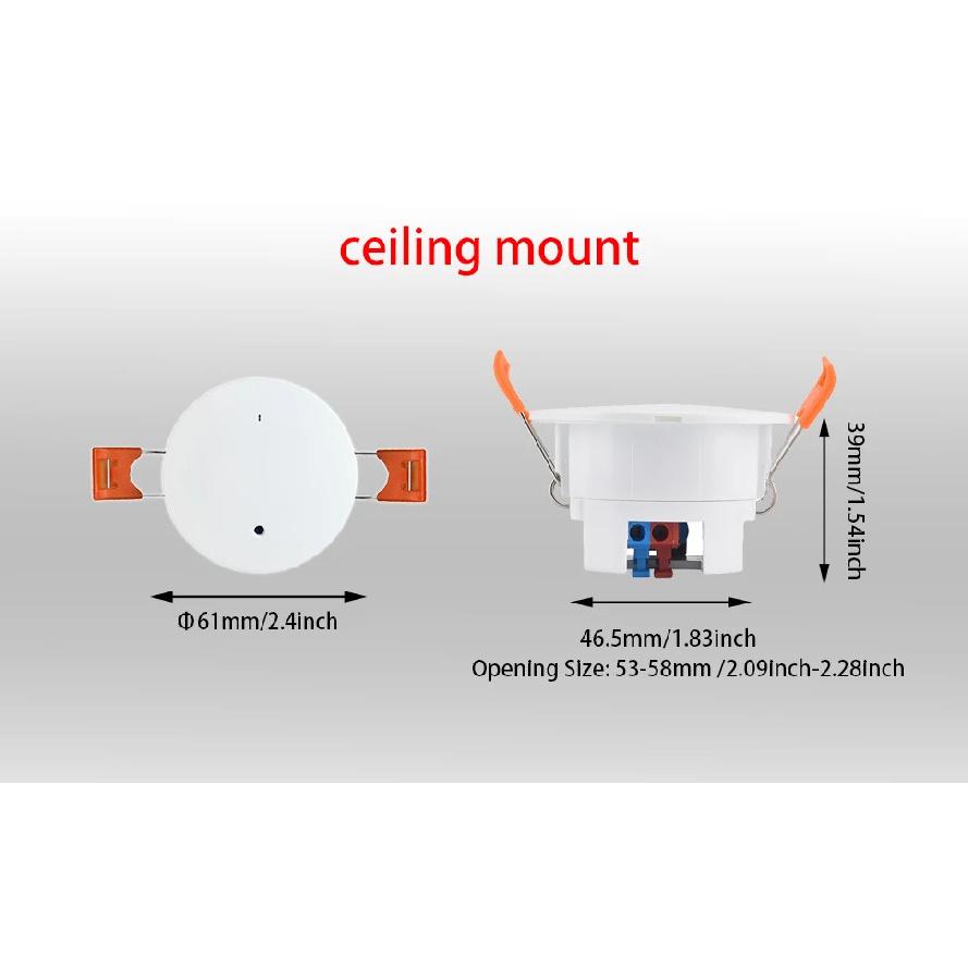 ZigBee Wifi MmWave Датчик присутствия и движения человека с обнаружением освещенности/расстояния 5/110/220В Tuya Smart Life Автоматизация дома