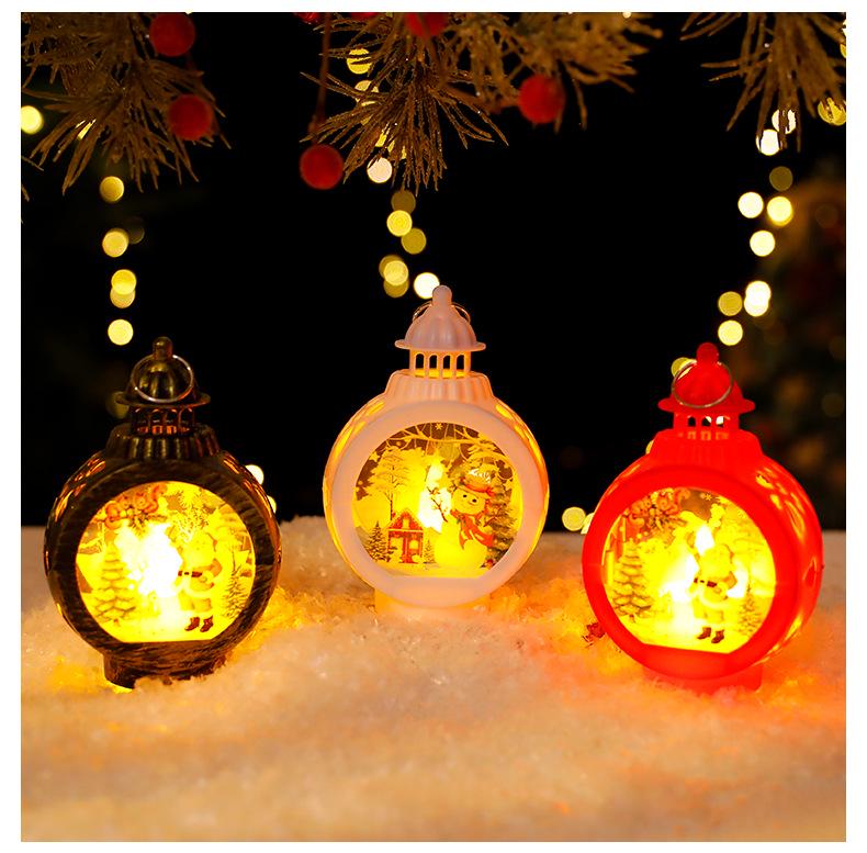 Nordic Christmas LED Lantern Ornaments - Creative Candle Lamp Decorations