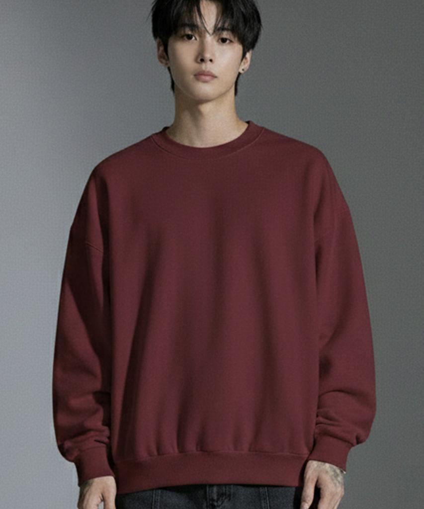 VANNWORKS Compose Sweatshirt (Mvls001) Burgundy (Type A)