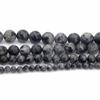 Бусины из черного лунного камня для изготовления украшений своими руками - Круглые отдельные бусины, Аксессуары для браслетов, Полуфабрикаты