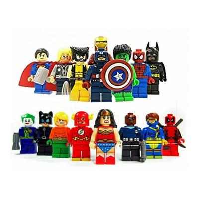 16 шт. Мини-фигурки супергероев Marvel Avengers Dc, совместимые с Lego