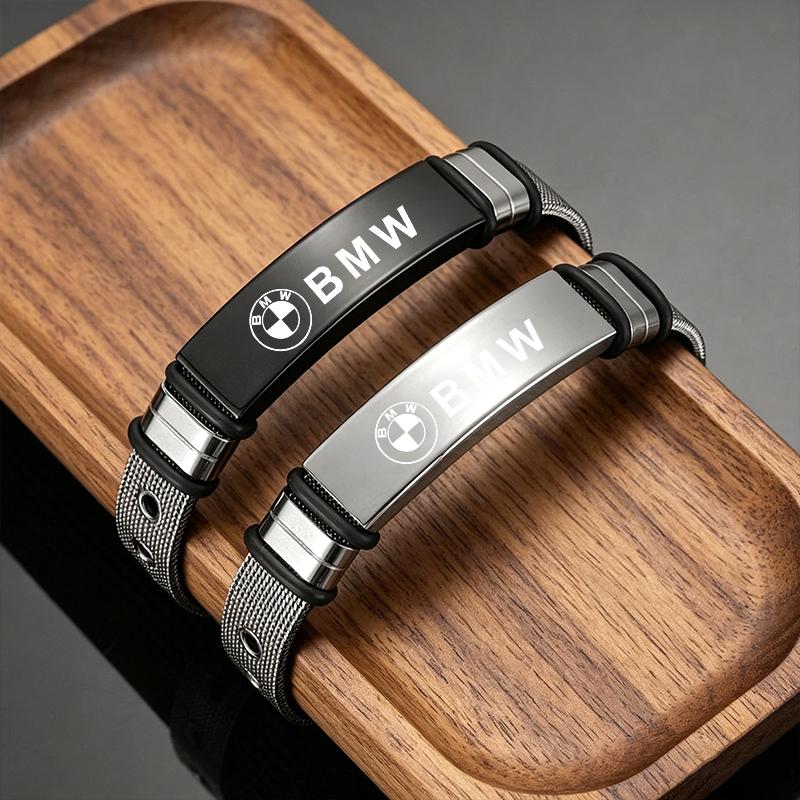Bracelets Stainless Steel Adjustable Net Chain Bangle Personalized For BMW X1 X2 X3 X4 X5 X6 X7 GT E53 E70 E71 F25 E84 Keychain cyhk37