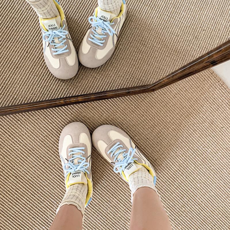 Forrest Gump Shoes 2025 New Retro German Training Shoes Versatile Soft Sole Comfortable Casual Sports Shoes Board Shoes White Shoes Women's Shoes