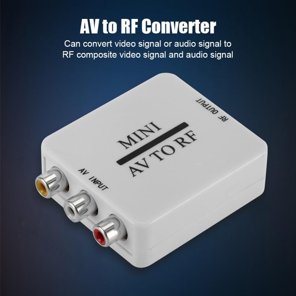 AV в RF RCA AV в RF Конвертер RCA в RF AV в RF Усилитель для ТВ/VHS VCR/DVD-рекордера
