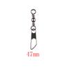 50pcs Lot High Quality Durable Barrel Swivel Fishing Connector Hanging Snap Stainless Steel