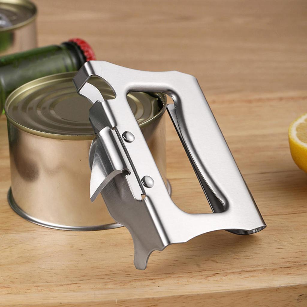 Durable 2In1 Bottle Can Opener Steel Multifunctional Beer Can Openers Thickened Bucket Opener for Bar Kitchen Accessories