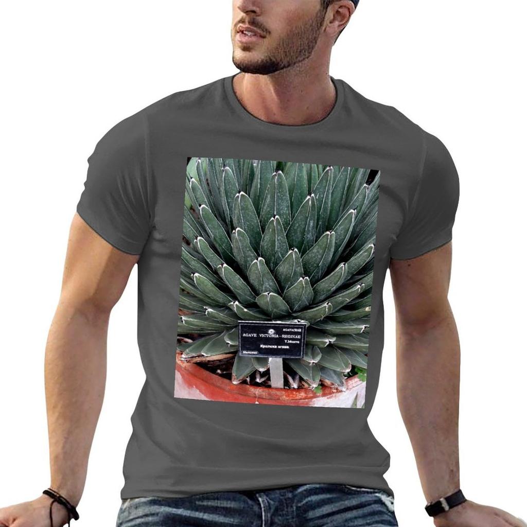 Agave Victoria Plant Photo TShirt T Shirt Custom Print T Shirt Unisex Cotton Cotton T Shirt Pack TShirt