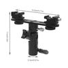 Dual Flash Bracket Umbrella Holder Light Stand Bracket Mount Double Hot Shoe Flash Umbrella Holder for DSLR Camera Accessories