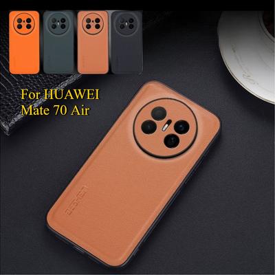 Матовые противоударные жесткие чехлы из ПУ кожи для Huawei Mate 70 Air с защитной рамкой из мягкого силикона для объектива Mate 70Air