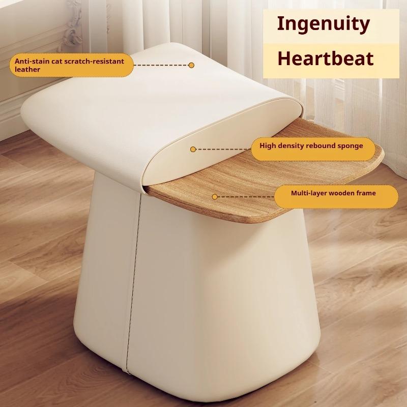 Туалетный столик для спальни, Премиальное качество, Стул-пианино и для смены обуви, Домашнее кожаное кресло-диван, Безопасно для кожи, Дышащий