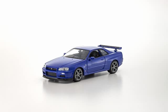 Kyosho WELLY 1/24 Nissan Skyline GT-R (R34) MT Blue Finished Product