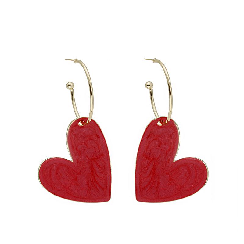 Colorful Candy Heart Earrings for Summer Style, Unique Design Cute Earrings