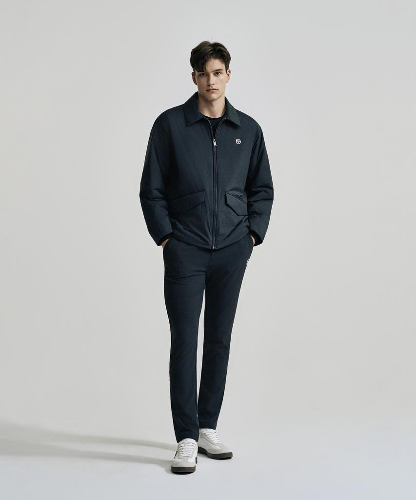 Sergio Tacchini M Cushlight Ультралегкая стеганая куртка (черный)
