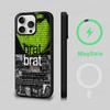 Чехол для телефона C-Charlis XCX B-BRAT Brat, Магнитный чехол для IPhone 16 14 13 12 11 15 Pro Max Plus, Чехол для беспроводной зарядки Magsafe
