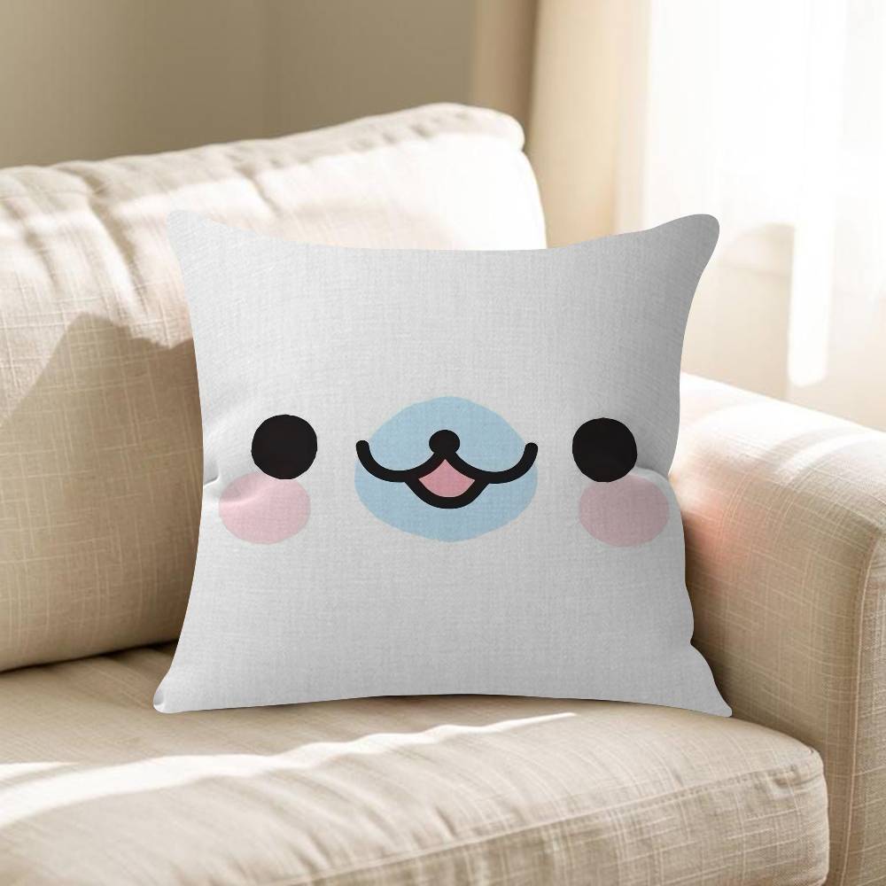 CUTE MMamegoma Seal Anime Pillow Cover Sofa Cushion Cover Home Room Decoration Children Gift